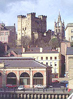 Newcastle castle keep and cathedral